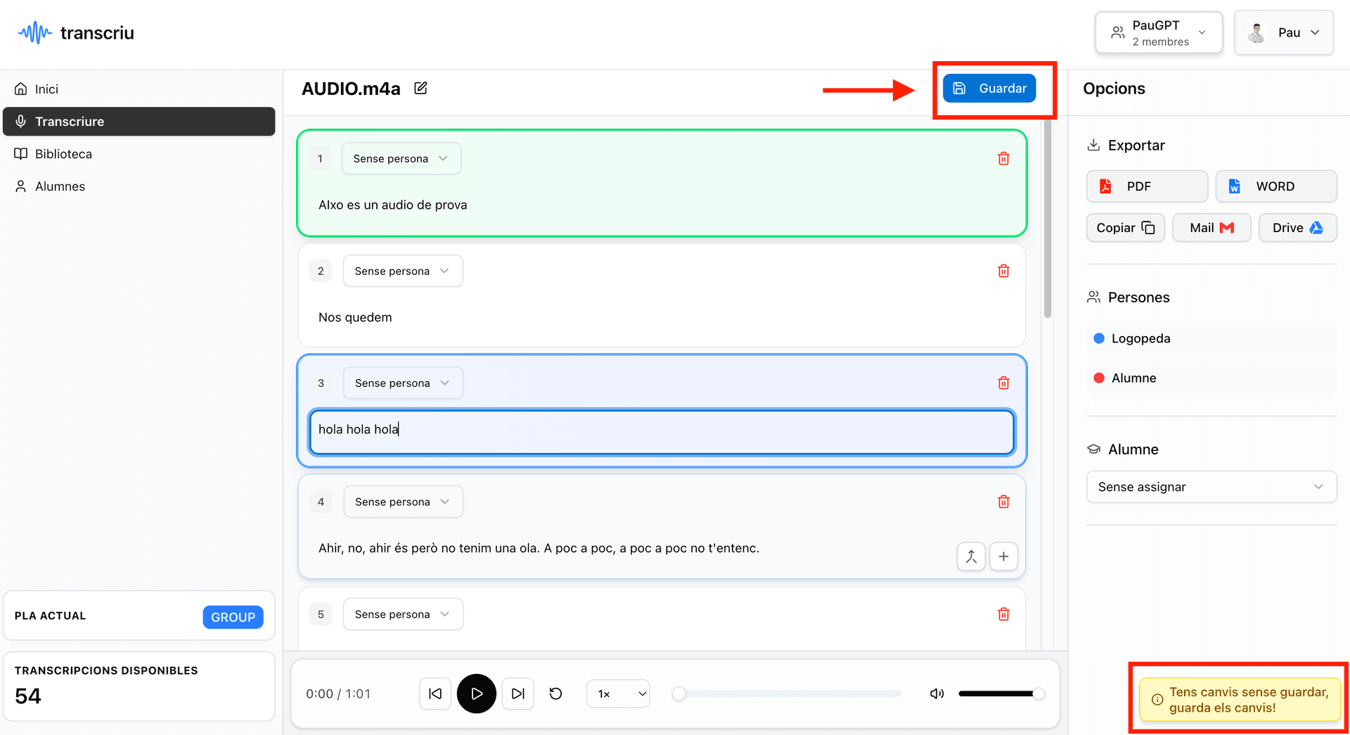 Illustration for 4. Guarda els canvis