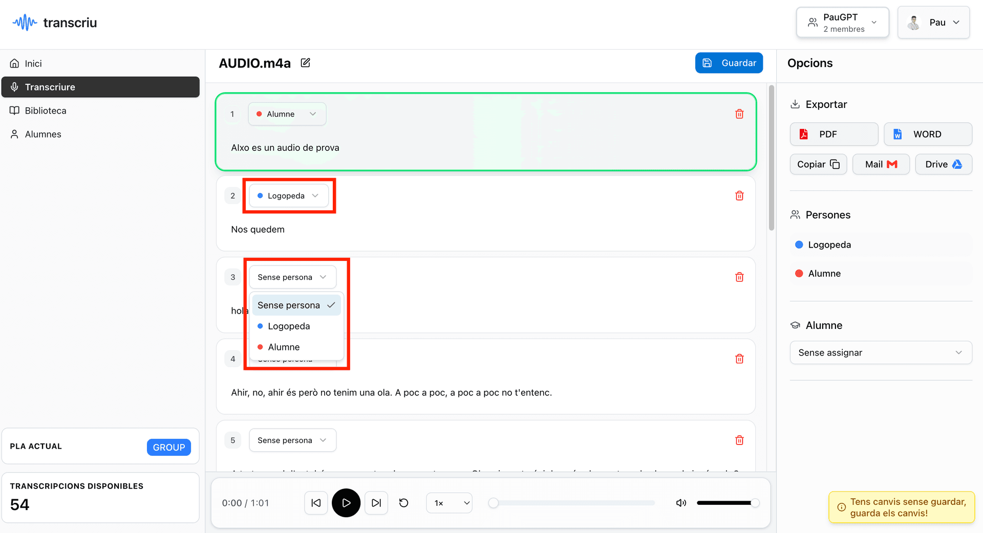 Illustration for 5. Asignar parlants