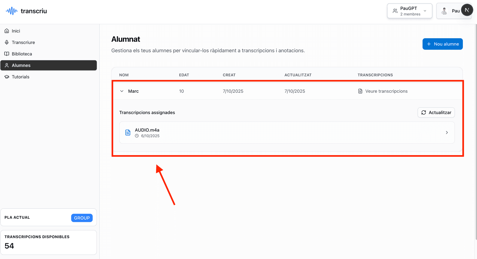 Illustration for 7. Confirma l'assignació